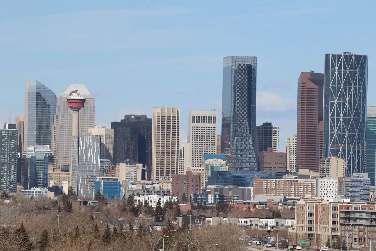 The Calgary skyline with the Calgary Tower